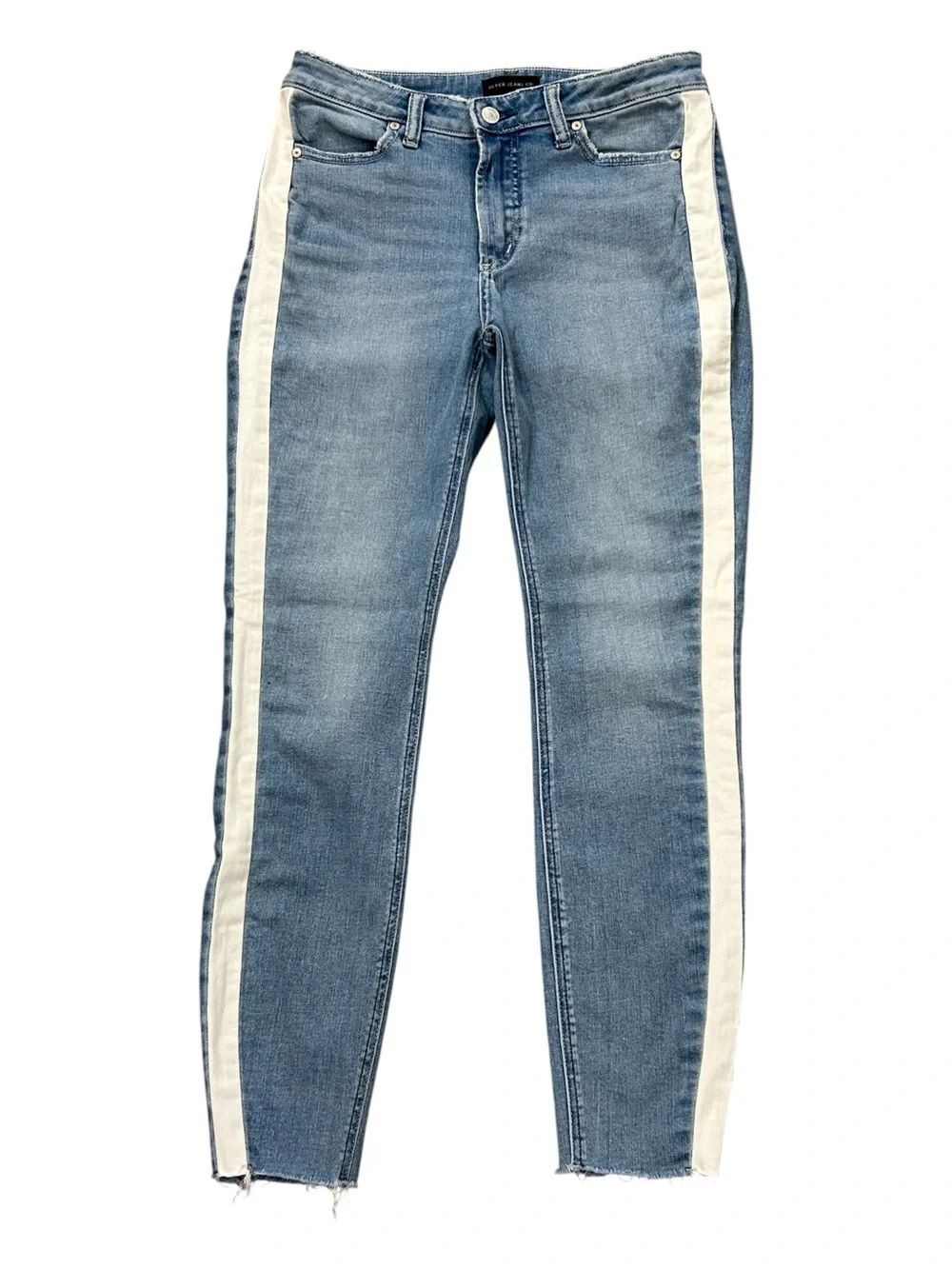 Silver Jeans Most Wanted Skinny in Light Blue Wash